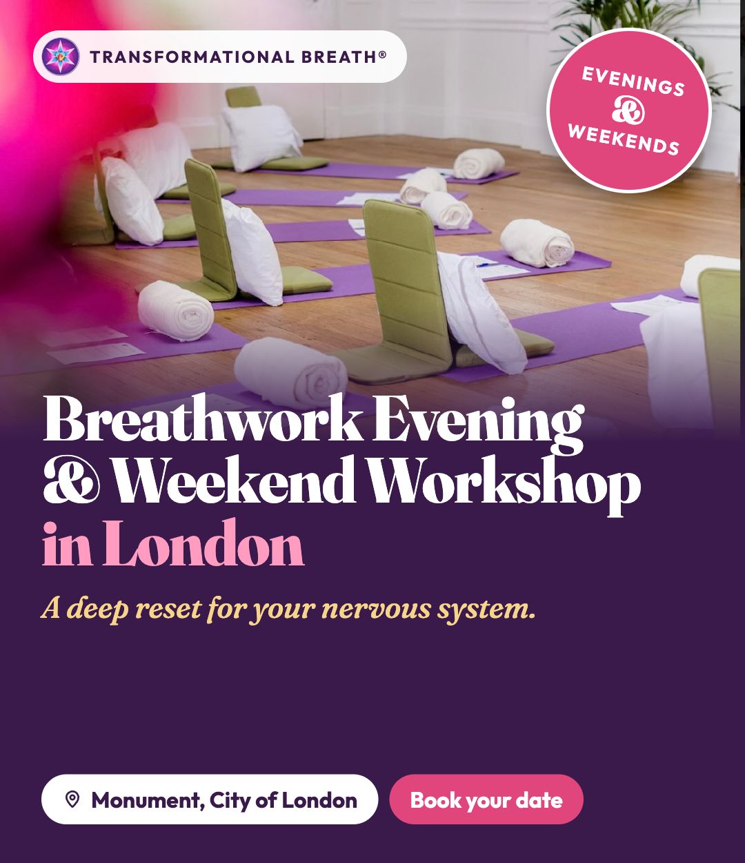 Breathwork Evening&Weekend Workshop in London